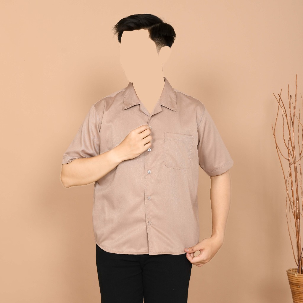 MOESAB - Bowling Shirt Kemeja Bowling Lengan Pendek Kemeja Cuban Bowling