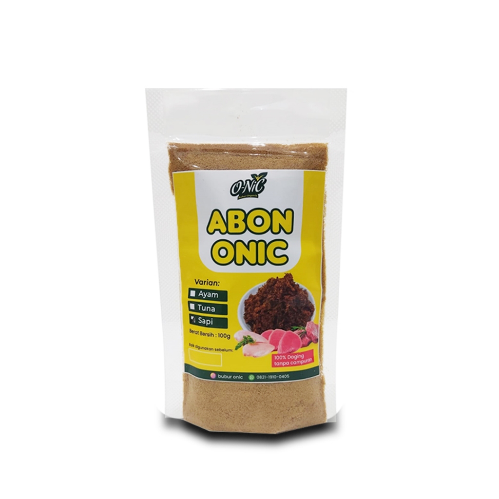 

Abon Onic Varian Sapi Full Daging Asli 100 gram cocok untuk Toping Mpasi