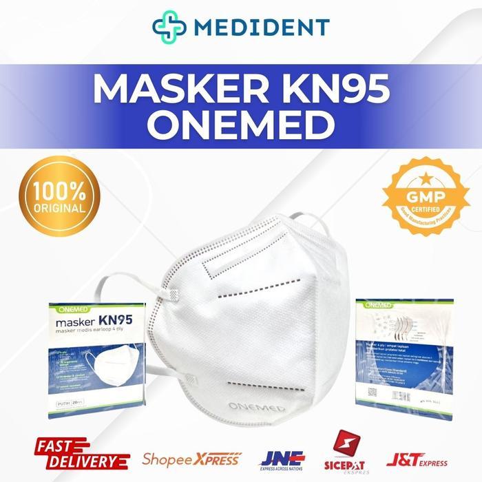 Masker Medis KN95 ONEMED 4ply / Masker KN95 ONEMED 4ply isi 20pcs / Masker KN95 / Masker KN95 Onemed
