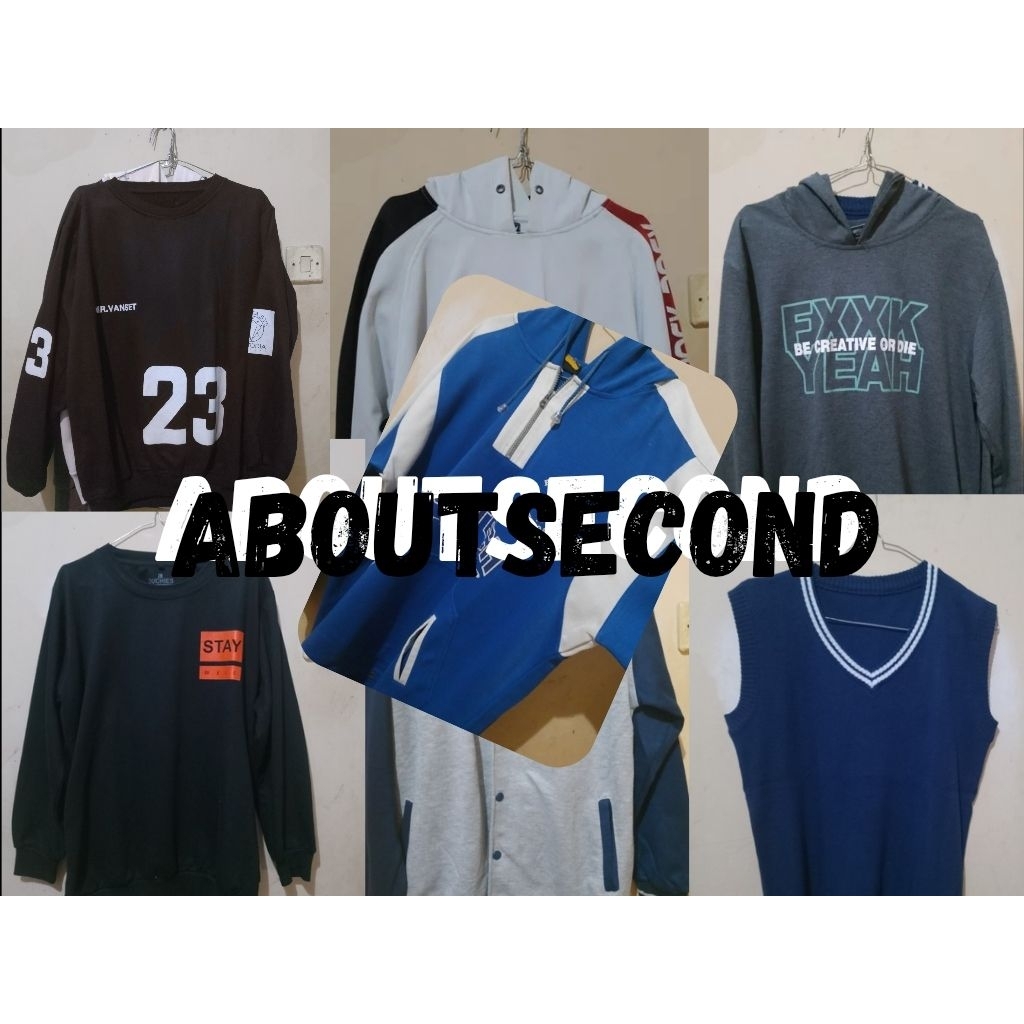 Sweater/Hoodie/Rompi Second berkualitas 90% layak pakai