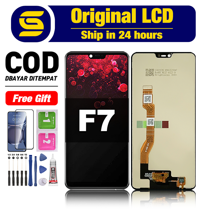 LCD FOR OPPO F7 Original TOUCHSCREEN TouchScreen Fullset Compatible For Glass Digitizer ori asli COD