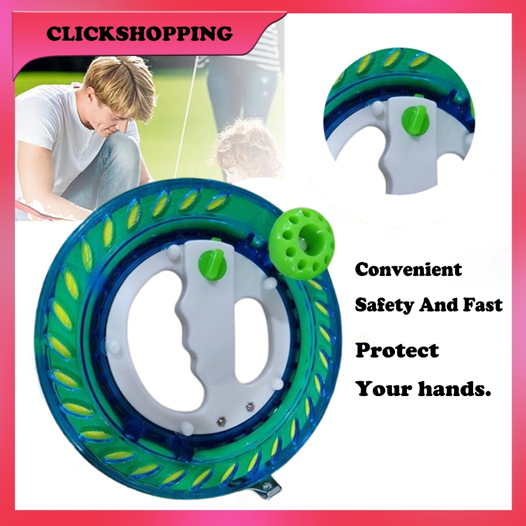 1PCS*20CM/400M  Alat Gulung Benang Layangan Handle Kite Layangan Dengan Kunci Pegangan Benang Layang