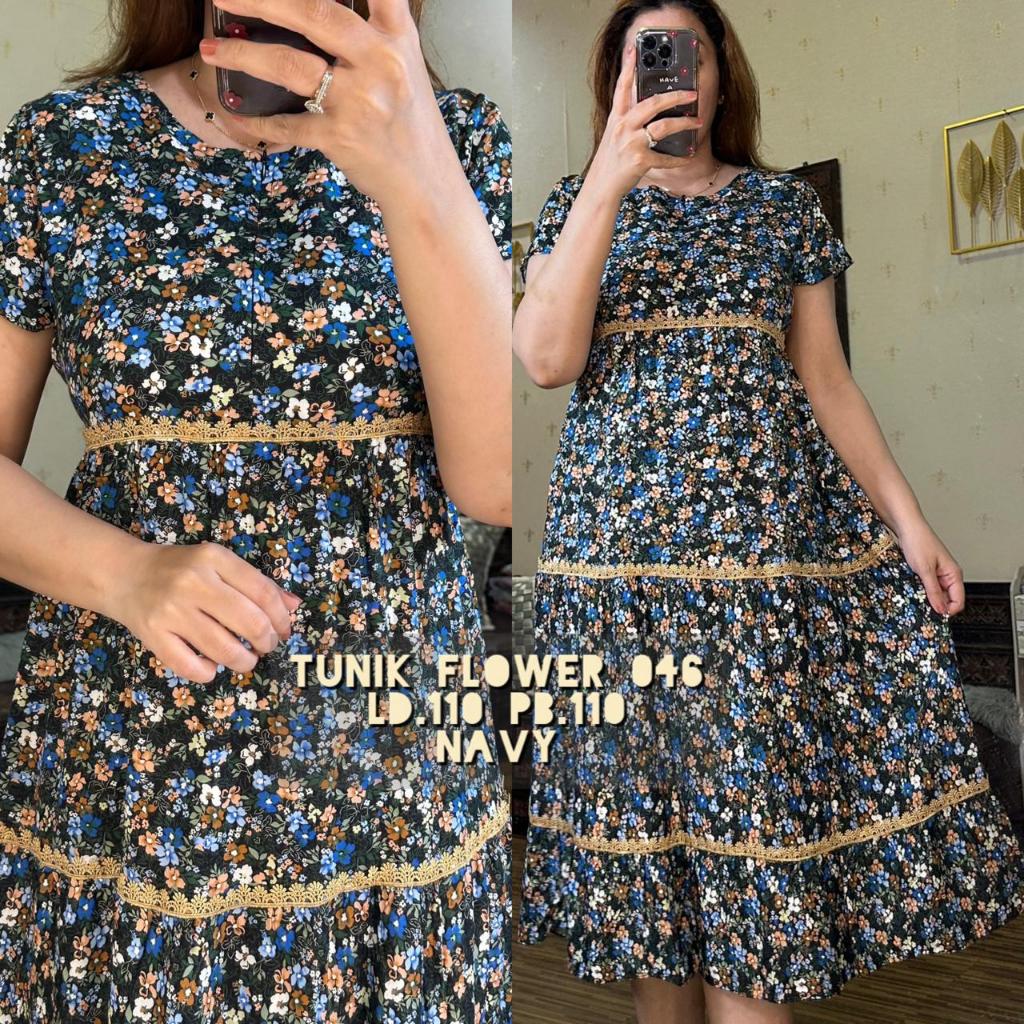 Tunik Cantik Teby Flower By Teby ORIGINAL