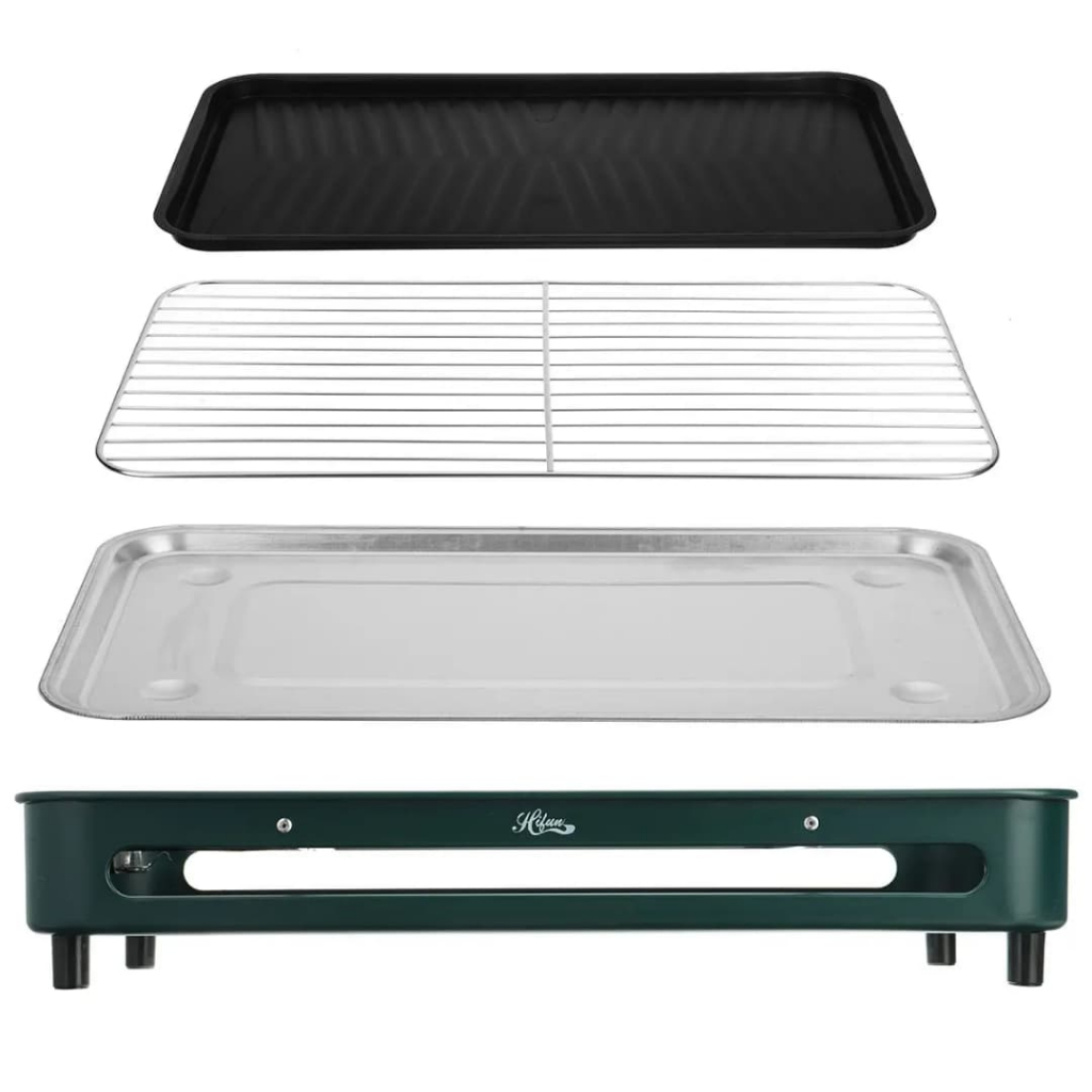 Alat Panggang Pemanggang Grill Pan Anti Lengket Listrik Alat Pemanggang Serbaguna