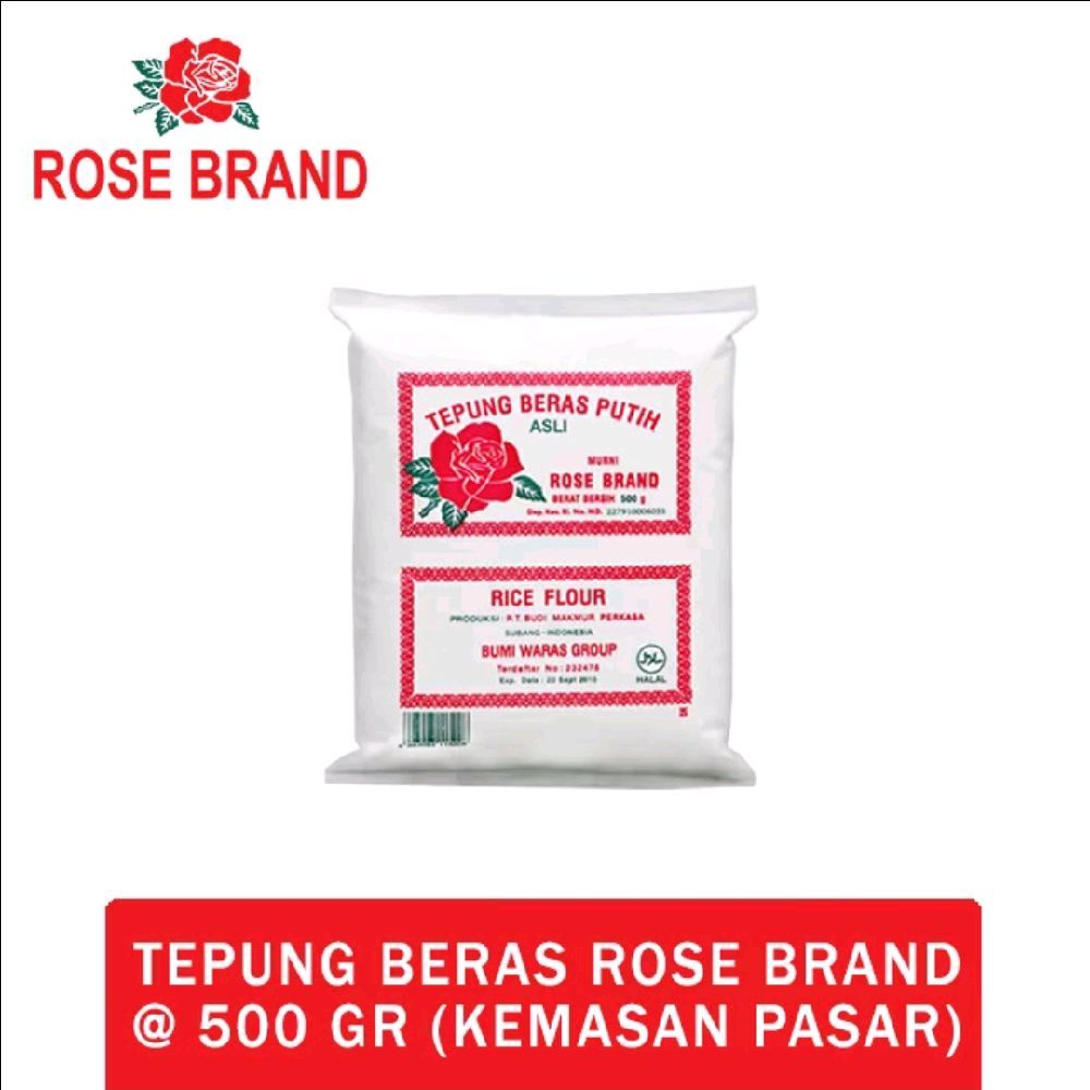 

6 pcs Tepung Beras putih Rose brand 500 gram promo Bahan Food