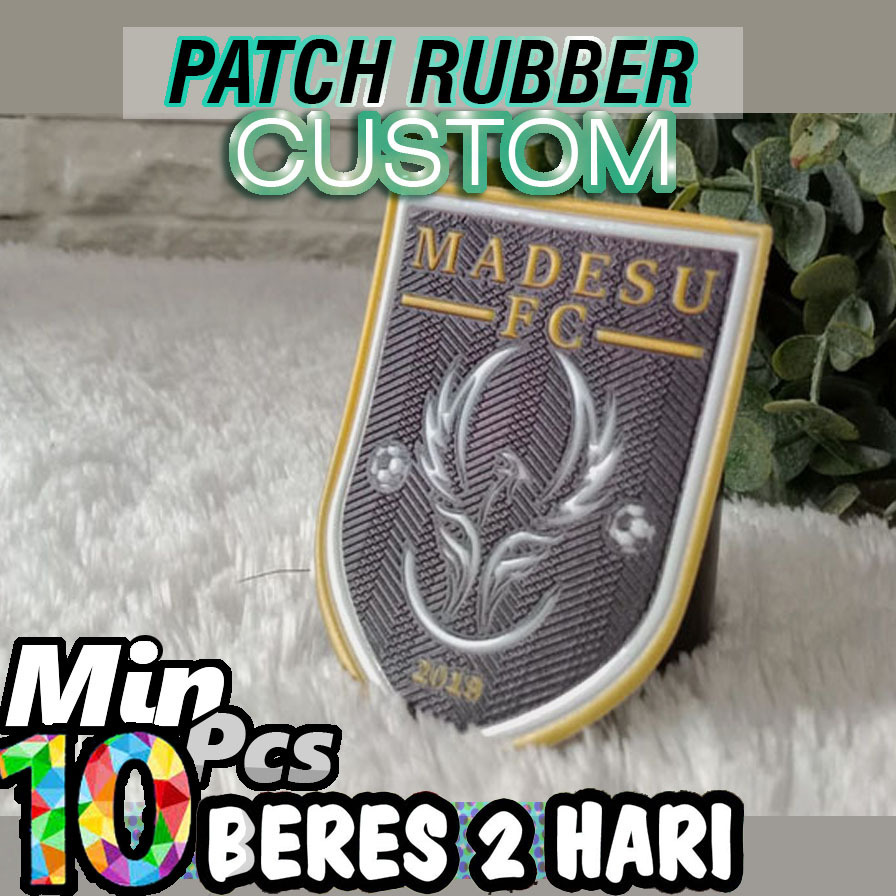PEMBUAT KARET BORDIR EMBLEM LOGO CUSTOM LABEL PATCH BAHAN RUBBER TPU  VELCRO HOTMELT JAHIT HOTPRESS