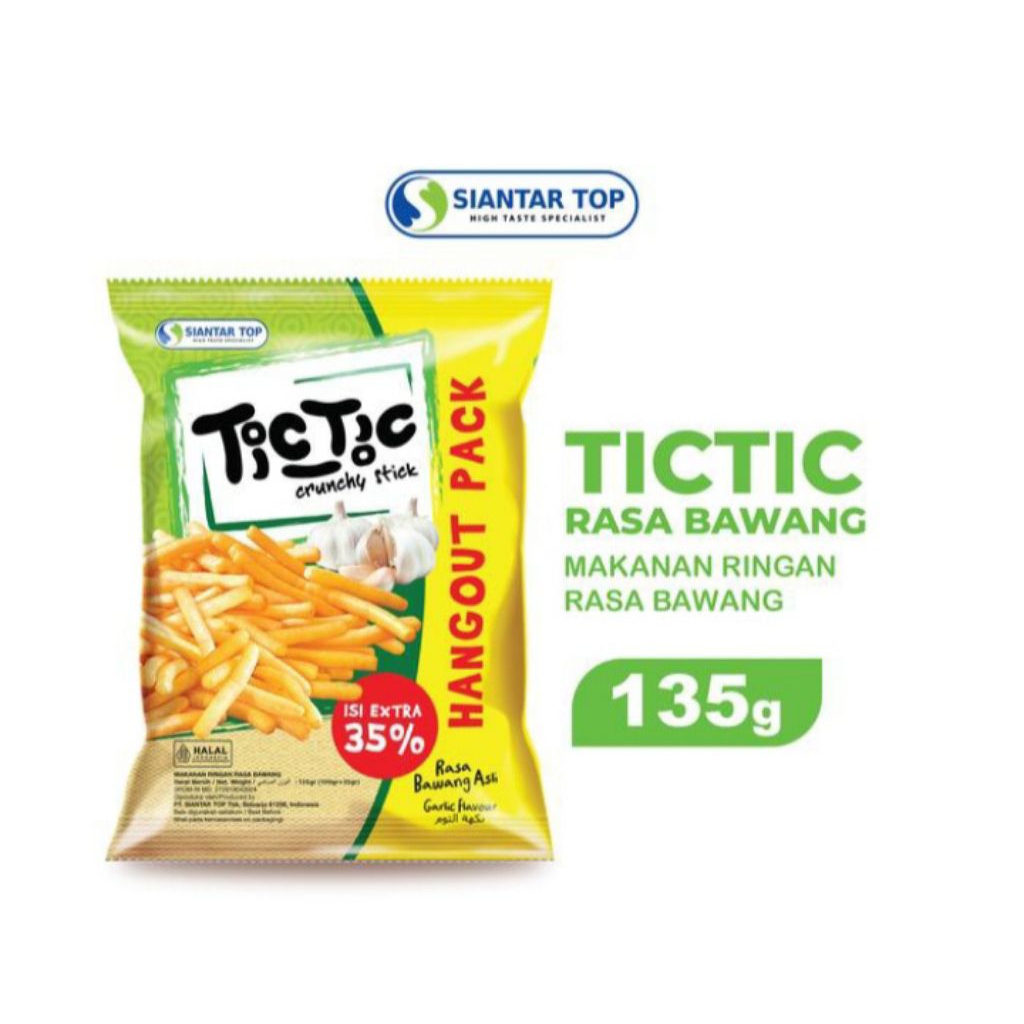 

TIC-TIC SNACK CRUNCHY STIK BAWANG 135GR
