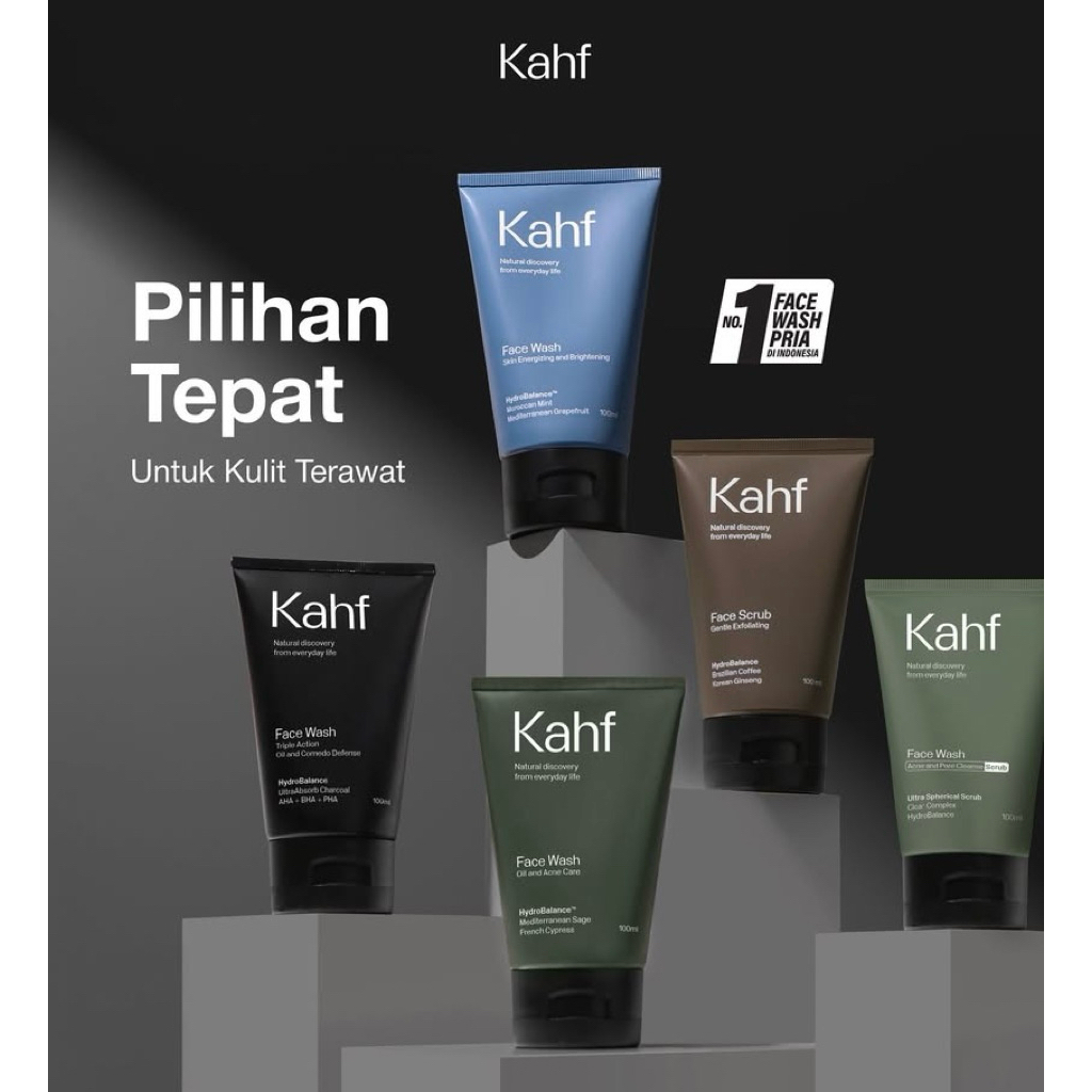 Kahf skincare perawatan kulit pria