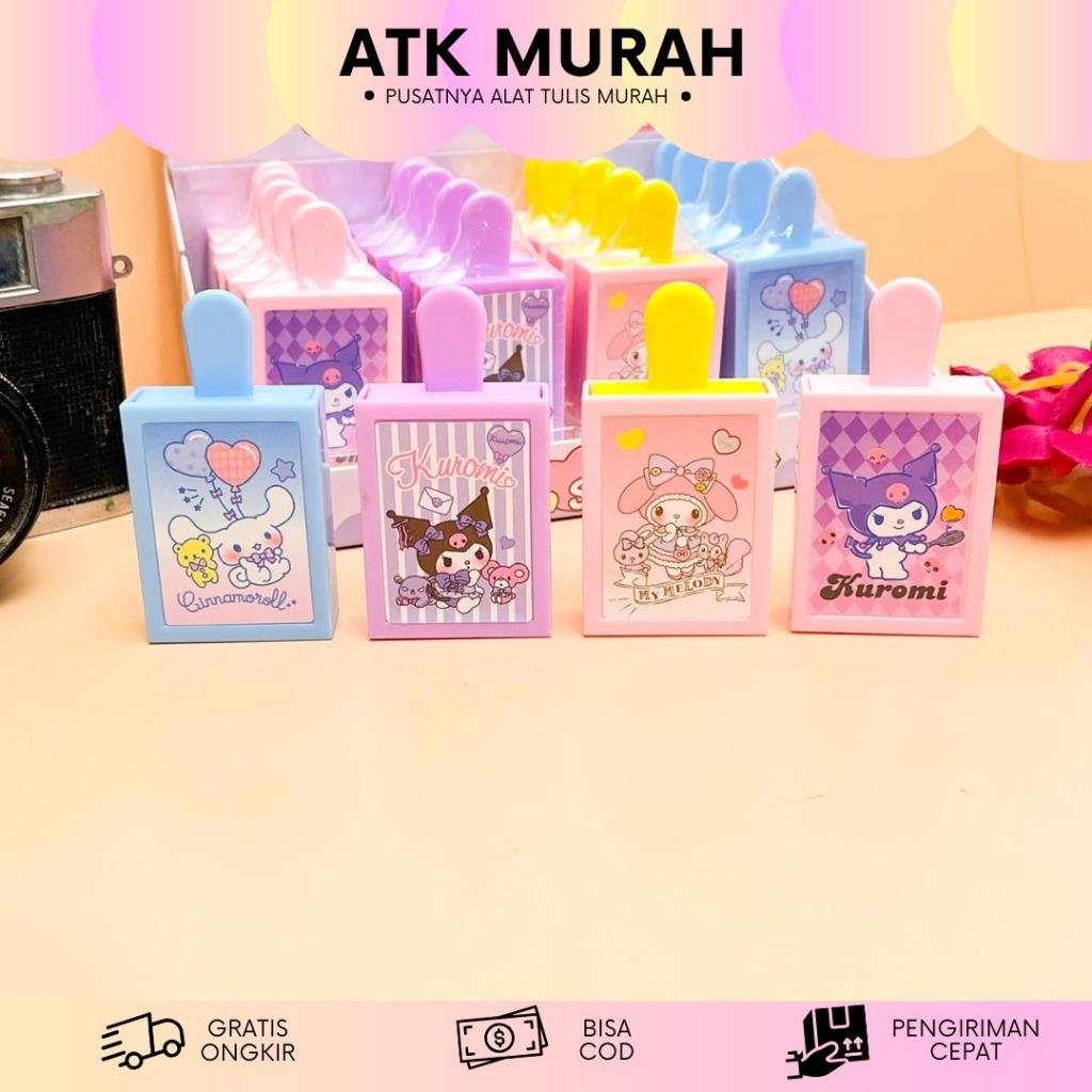 

PENGHAPUS MISTERY ICE CREAM STICK SANRIO ER-1910 LUCU IMUT KADO UNIK SOUVERNIR NIKAHAN ULANG TAHUN HAJATAN