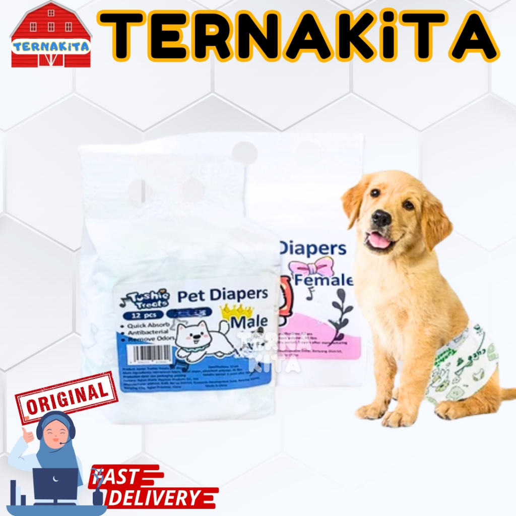 POPOK PAMPERS ANJING & KUCING - pampers anjing & kucing