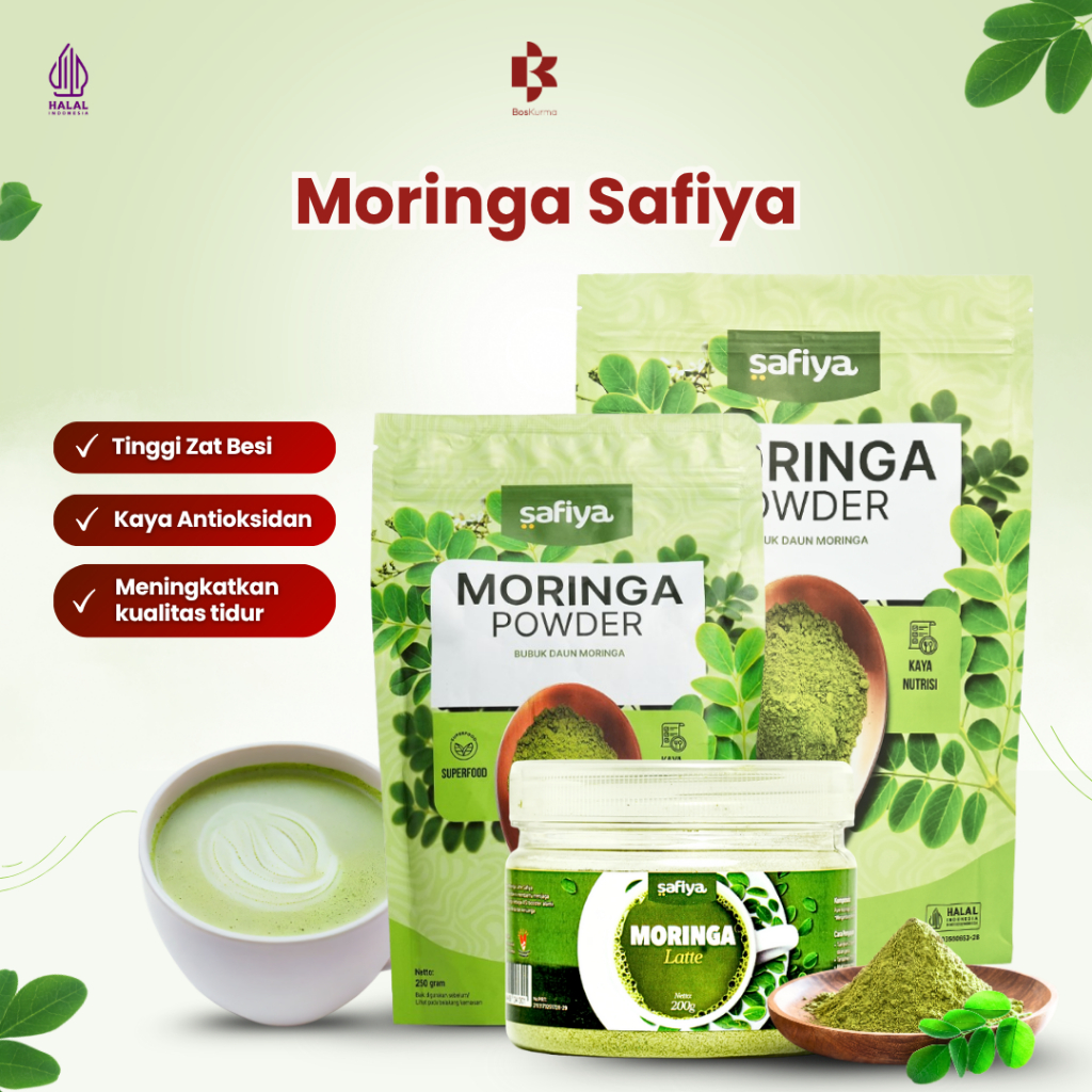 

Serbuk Moringa Safiya Herbal 350 gr - Bubuk Daun Kelor LATTE Minuman Bubuk Instan
