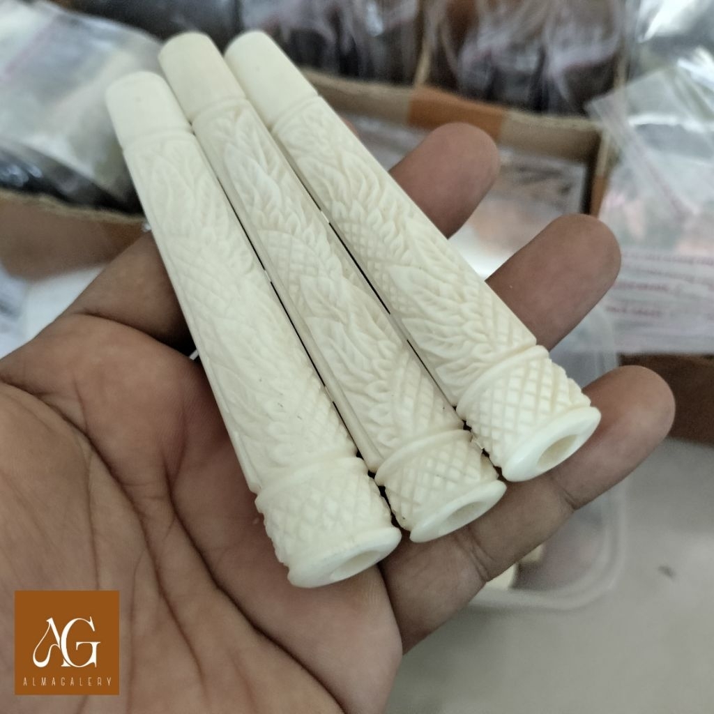 PUTRIICRAFT | pipa once / pipa rokok tulsap ukir bunga terlaris