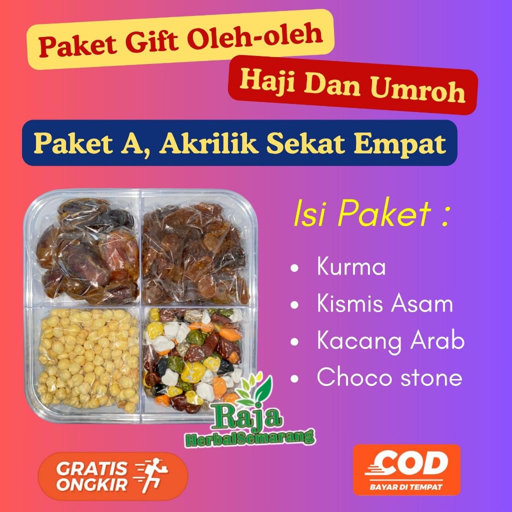 

Oleh-oleh Haji Umroh Paket Gift Toples Akrilik Sekat 4 Murah Mewah Makanan Khas Arab Timur Tengah