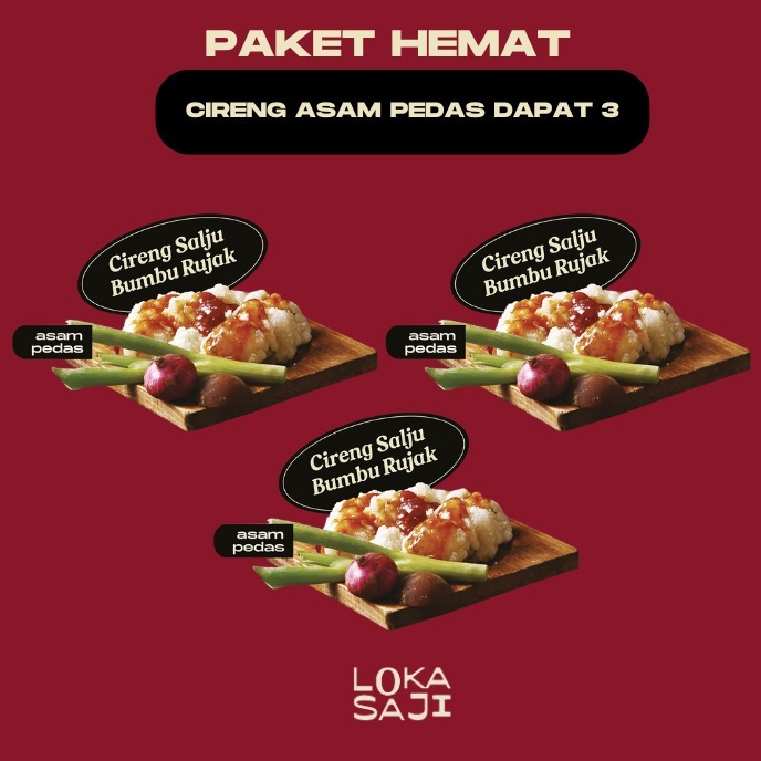 

LOKASAJI - Paket Hemat Cireng Mini Asam Pedas Dapat 3