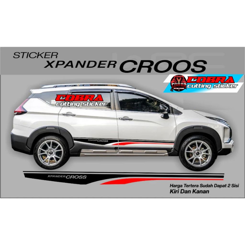STICKER STIKER MOBIL XPANDER CROSS STICKER BODY SAMPING XPANDER CROSS TERBARU