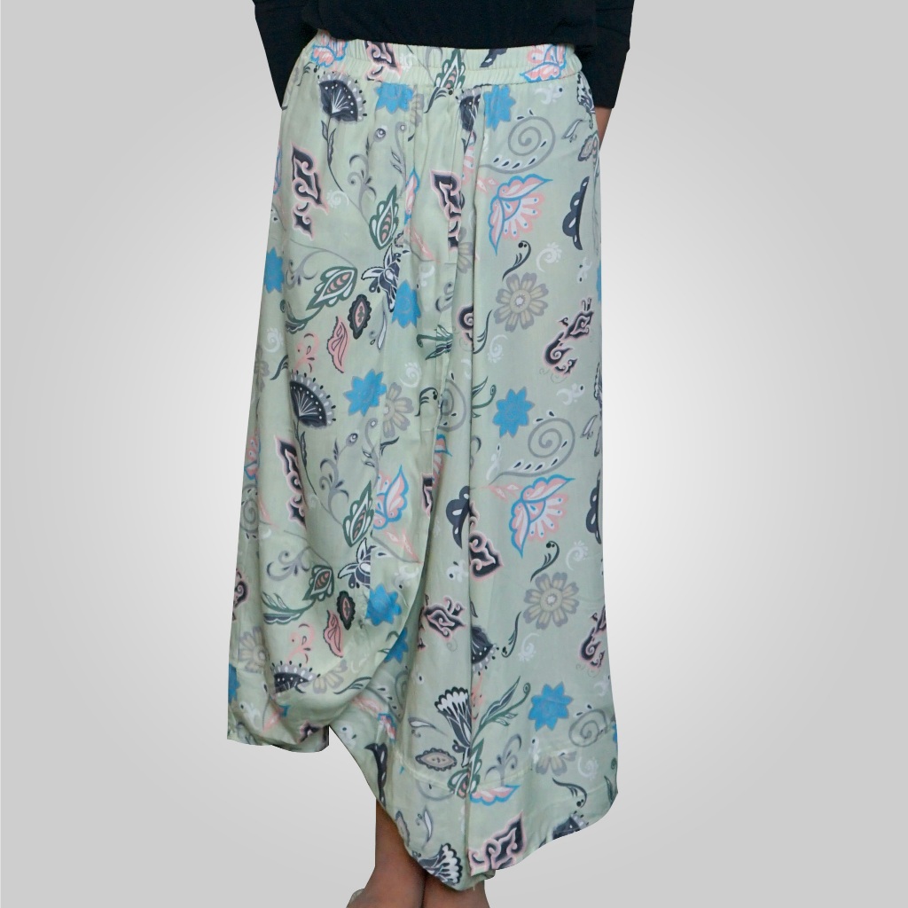 BATIK TRUSMI Rok erina Hijau