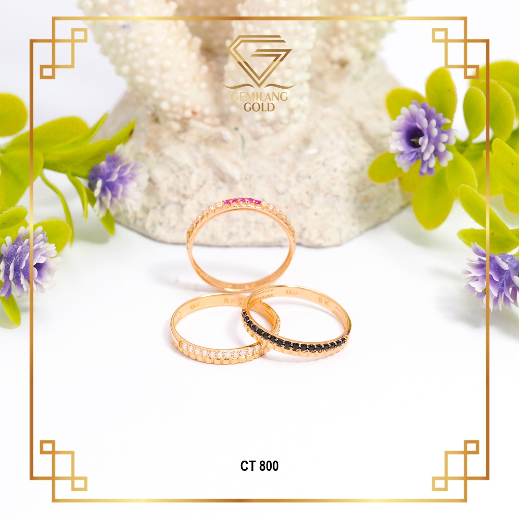 Cincin Emas List Ring Kadar 6k & 8k - Toko Emas Gemilang Gold ID - CT 800