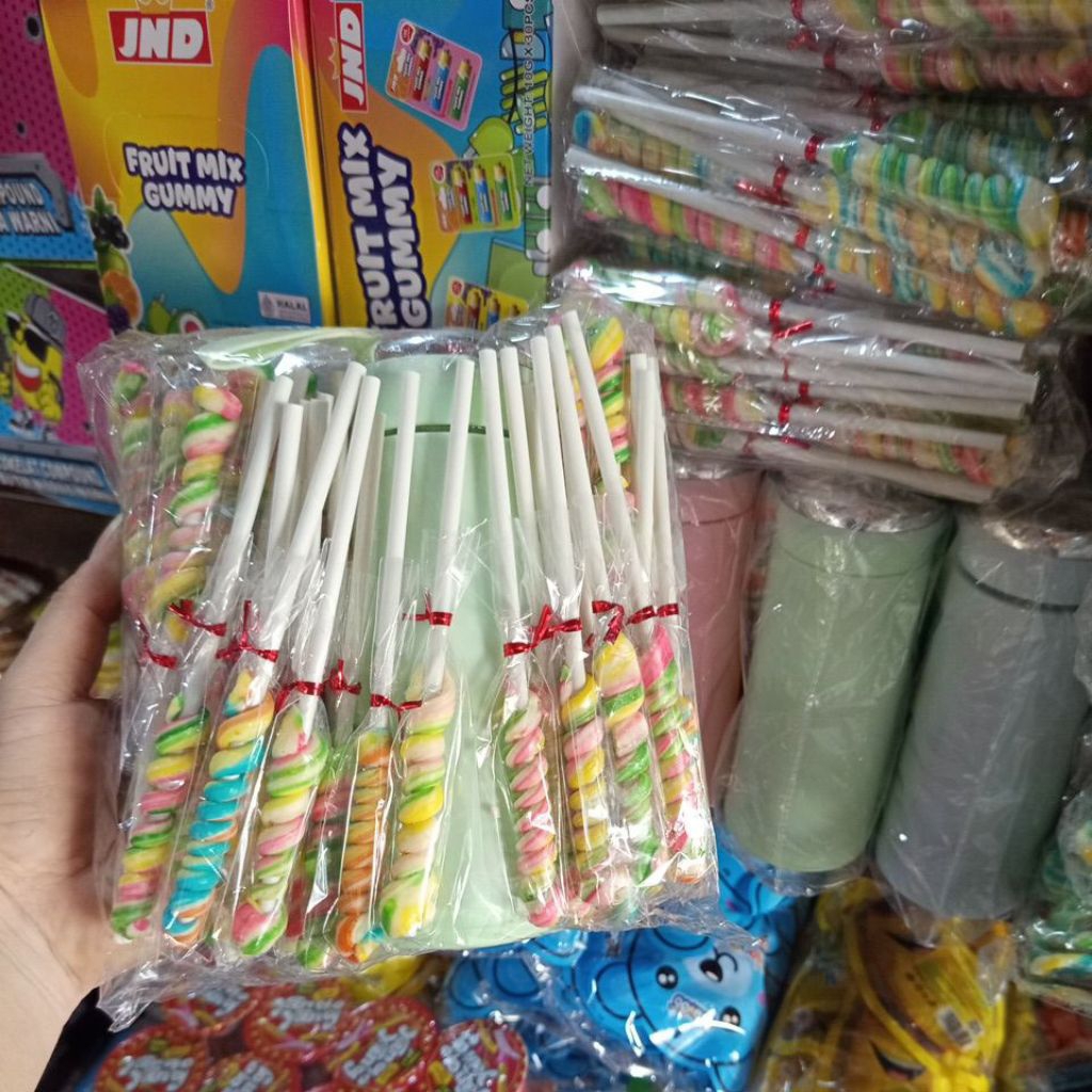 

PERMEN LOLYPOP UNTIR-UNTIR ISI 60PCS+BONUS MINUM 1BOTOL400ML