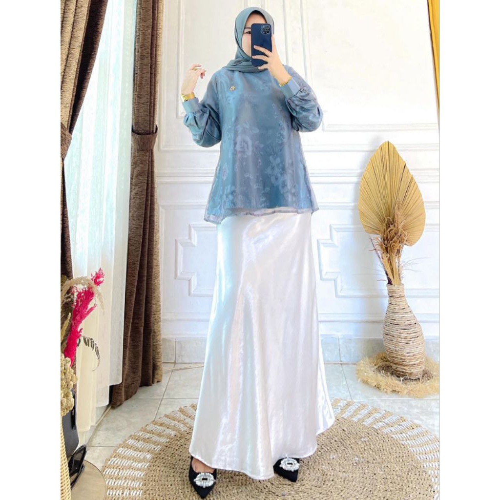 ATASAN / BLOUSE ORGANZA PRINTING