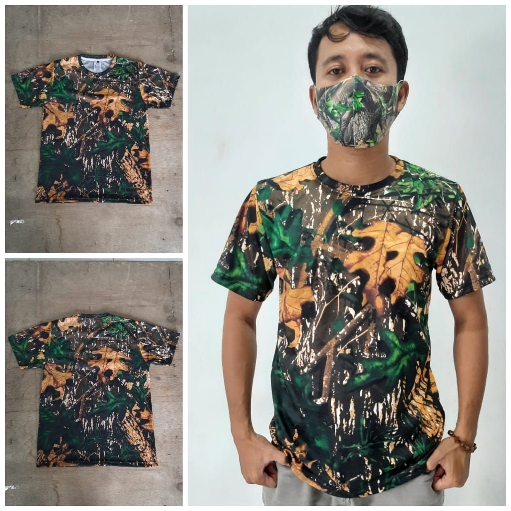 Baju camo mossy oak pendek