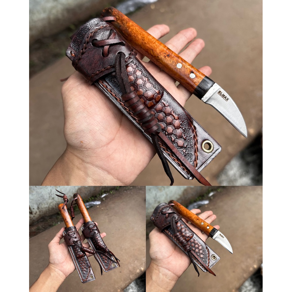 Pisau Okulasi Baja Elmax Steel anti karat sangat tajam