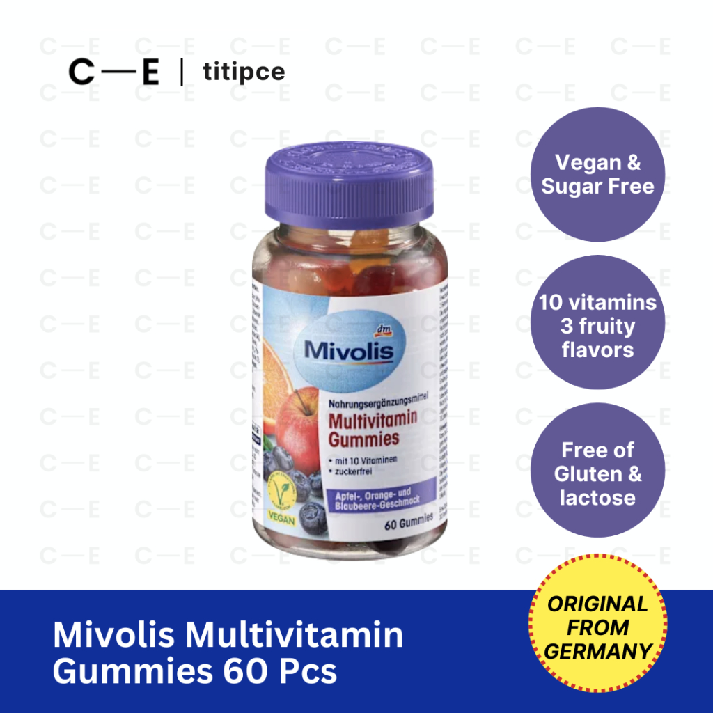 Mivolis Multivitamin Gummies 60 pcs Supplement Germany