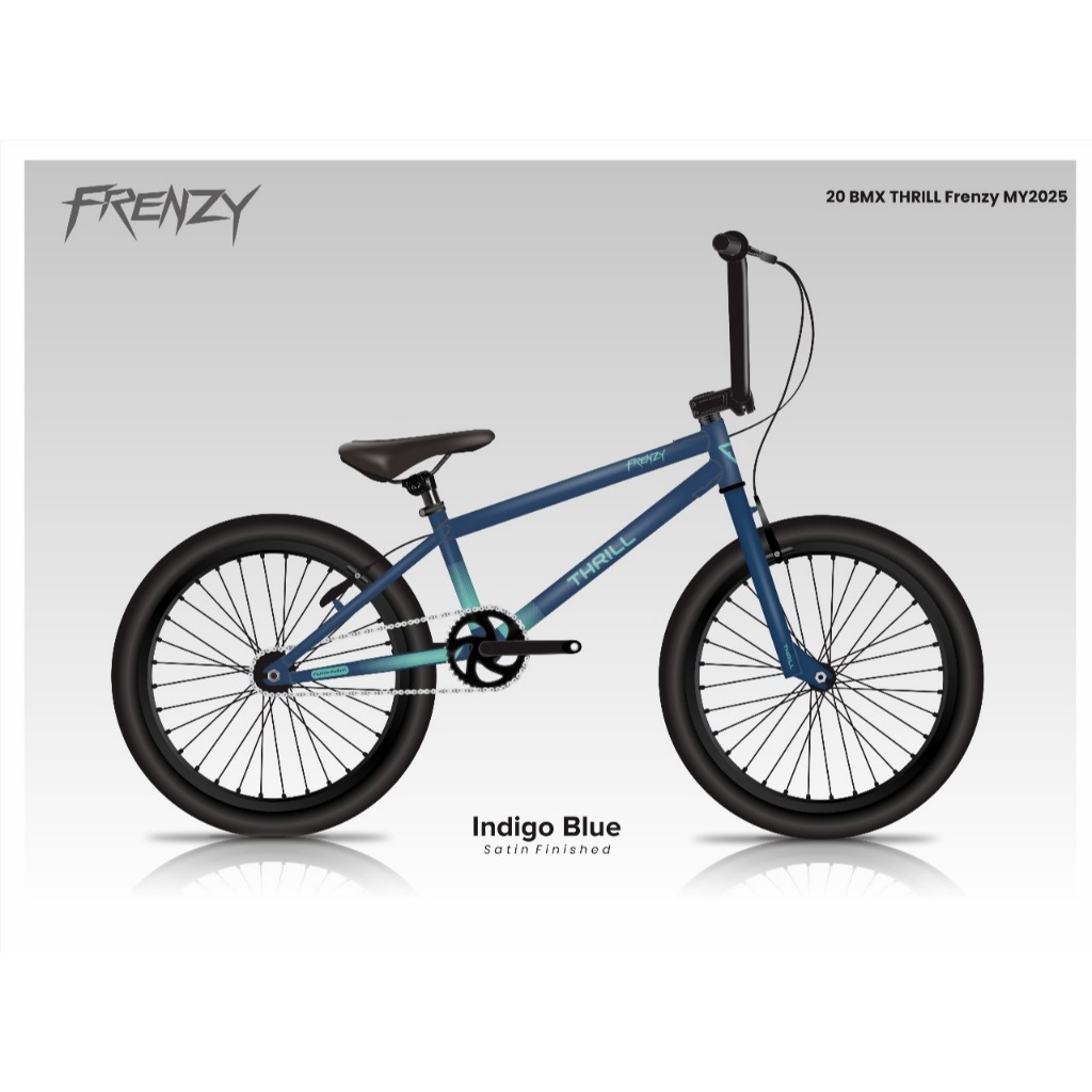 SEPEDA BMX 20 INCH THRILL FRENZY FRAME ALLOY ORIGINAL UNYUK 8-12 TAHUN
