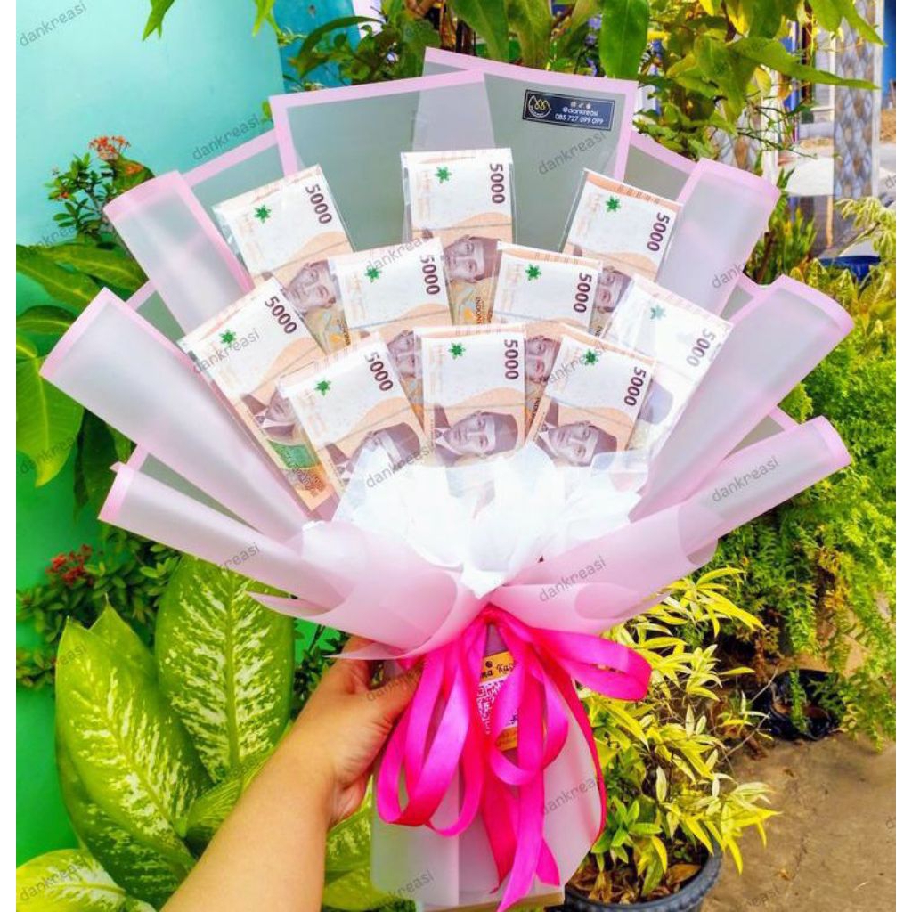 [READY STOK] Buket Uang 4sli Cantik dan Keren | Buoquet Money Keren Cocok buat Pasangan