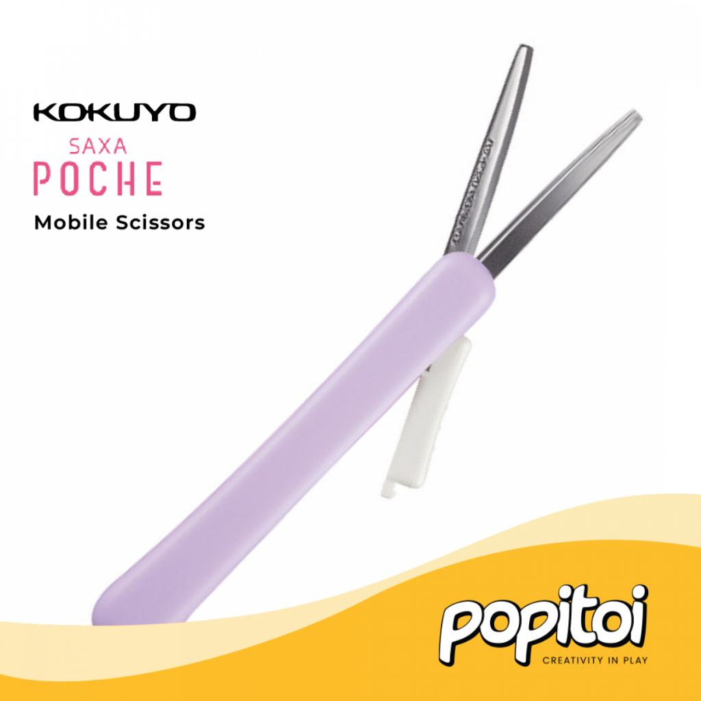 

Kokuyo SAXA Poche Mobile Scissors Gunting Lipat Mini Portable Non Stick Anti Lengket