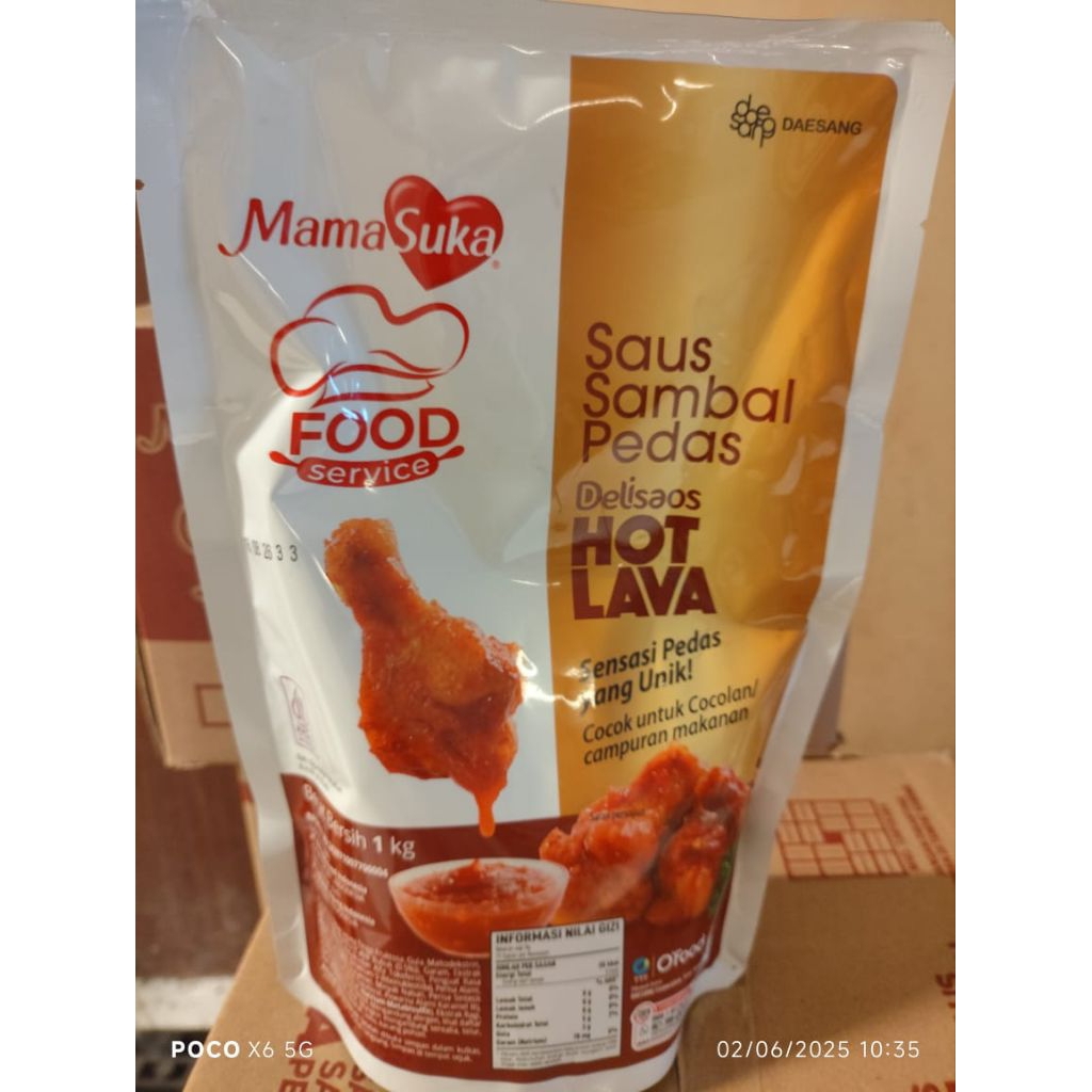 

Saos Sambal Pedas Hot Lava uk. 1kg