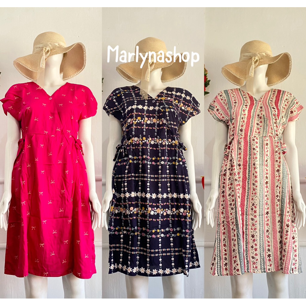 RB1 Daster kimono pendek non ruffle selutut busui friendly