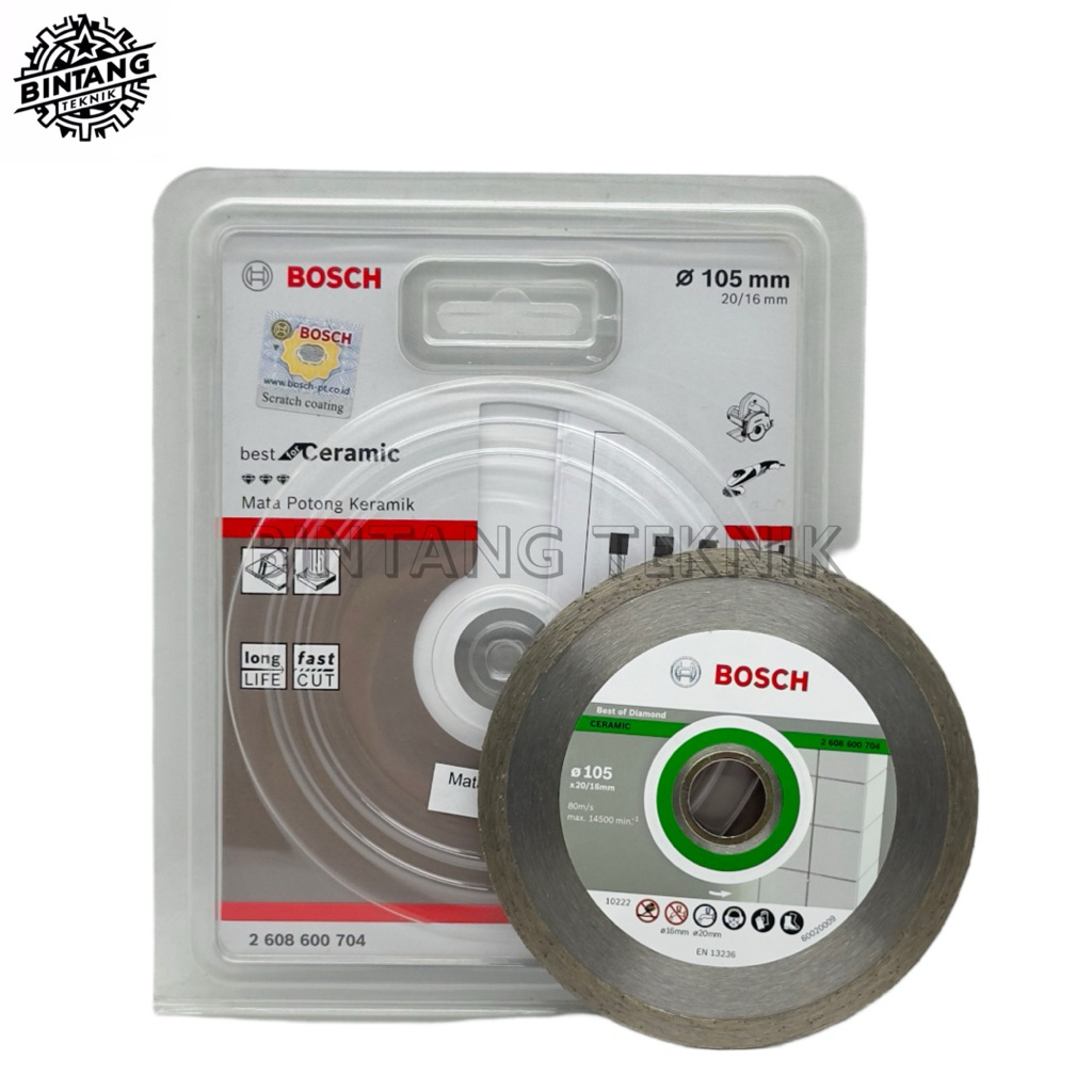 BOSCH PISAU POTONG KERAMIK 4 INCH (BASAH) / BOSCH MATA PISAU KERAMIK GRANIT / DIAMOND WHEEL BOSCH