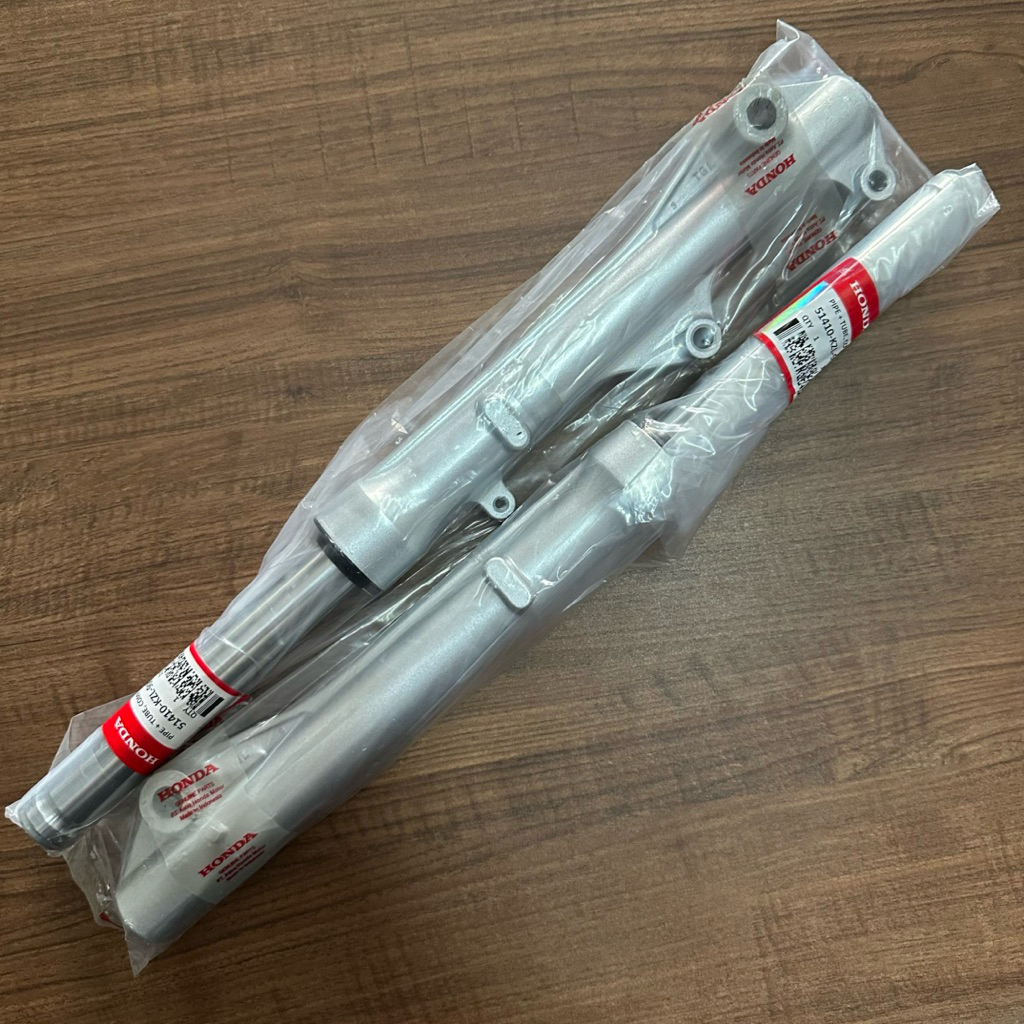(SILVER) KZL AS TABUNG DEPAN SHOCK ASSY SHOK SOK FRONT FORK COVER TUBE KIRI KANAN KIT SET KOMPLIT MO