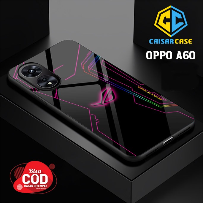 Case Hp Oppo A60 - Fashion Case ROG Casing Hp Case Murah Softcase Pelindung Belakang Hp Sarung Hp Si