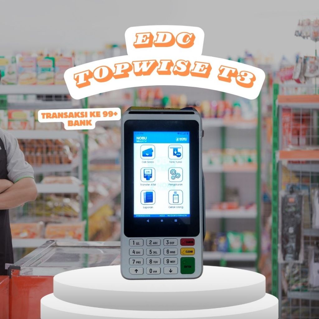 Topwise T3 Mini ATM - Tanpa Target Bulanan, Bonus Starter Kit, Bisa Transaksi Bansos & VA