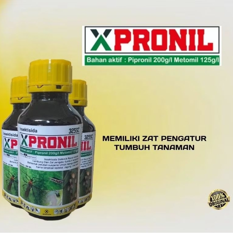 XPRONIL 325SC INSEKTISIDA BERBAHAN AKTIF PIPRONIL&METOMIL MEMILIKI ZAT PENGATUR TUMBUH TANAMAN
