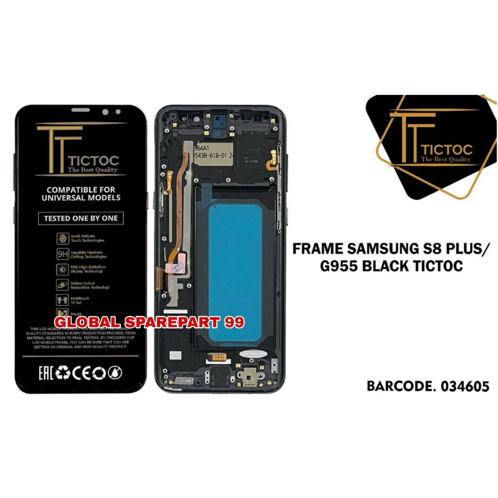 LCD SAMSUNG GALAXY S8+ / SAMSUNG GALAXY S8 PLUS G955 + FRAME BLACK TICTOC
