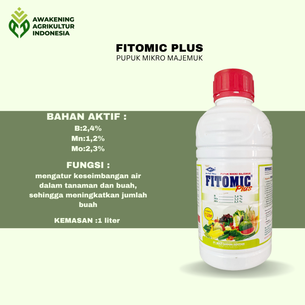Pupuk Spesial Cair FITOMIC PLUS / Fitomic Plus 1 liter
