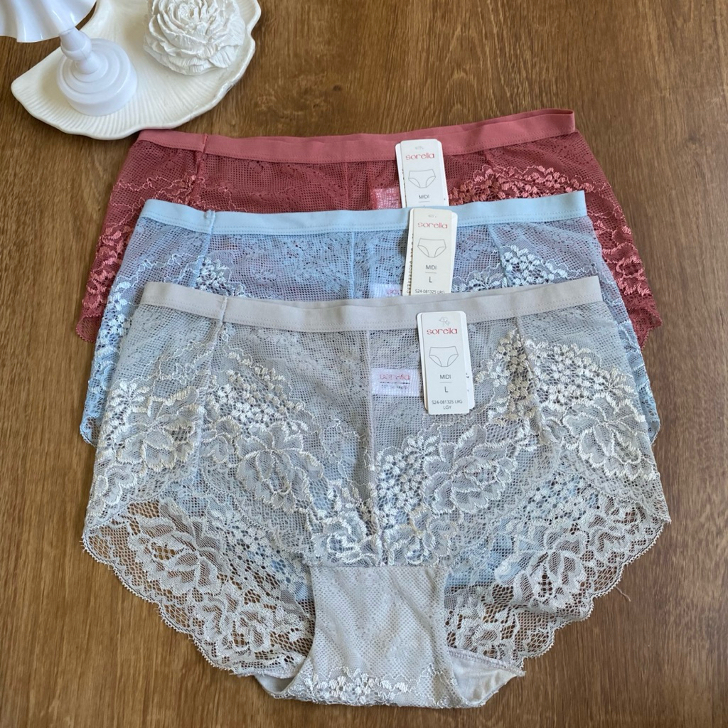 SORELLA PANTY FULL LACE SIZE M L XL CD WANITA SORELLA MIDI MAXI PANTY