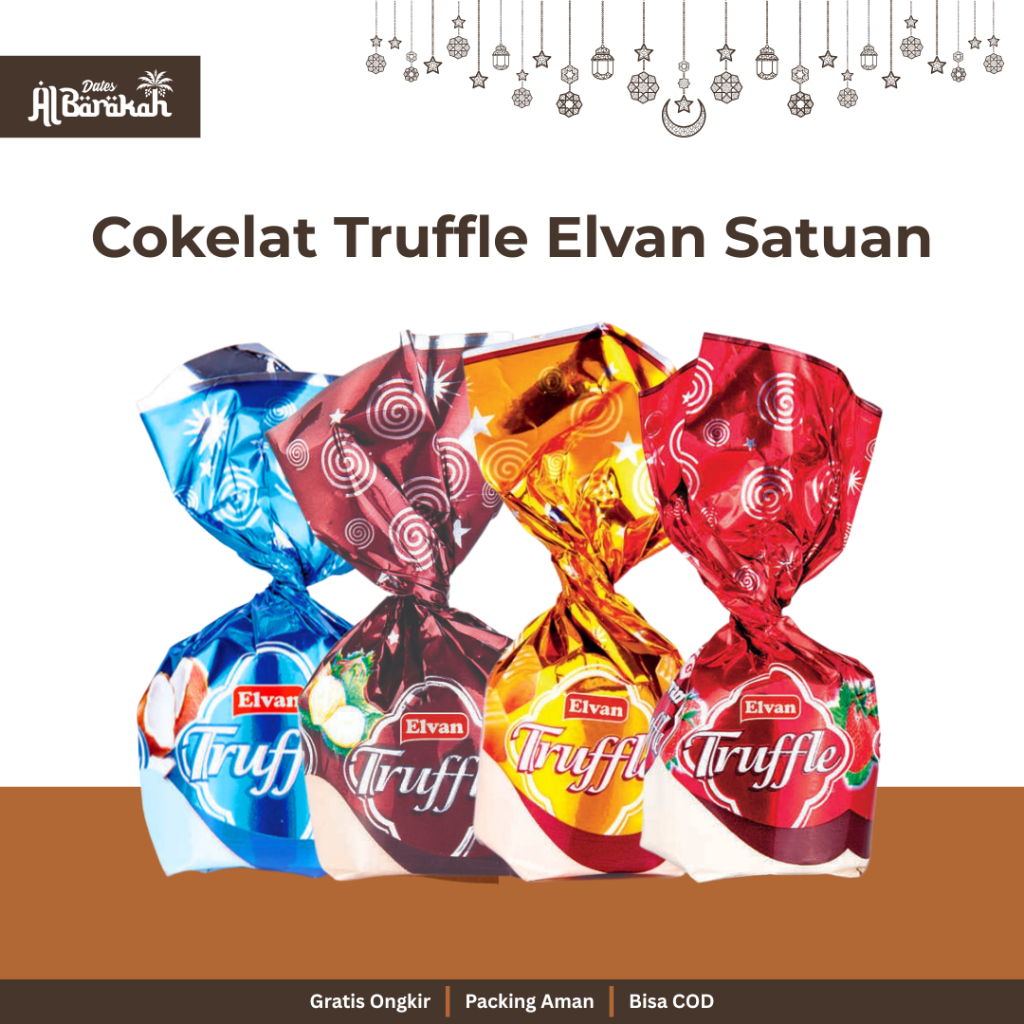 

Cokelat Truffle Turki Elvan Satuan Premium Original 4 Pilihan Varian Rasa Istimewa