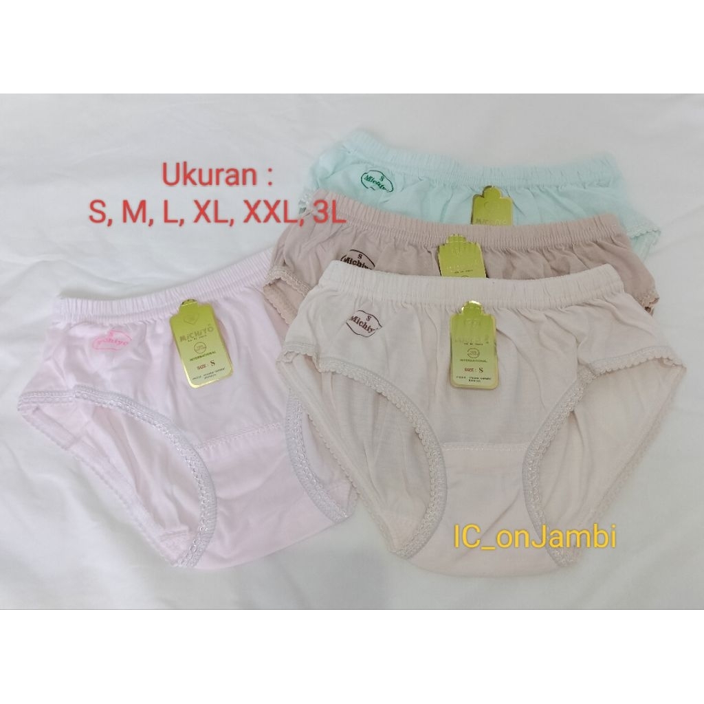 Celana dalam cewek michiyo 12pcs, cd michiyo 12 pcs