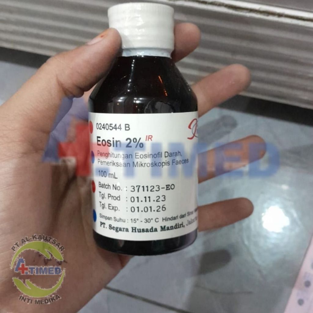 Larutan Eosin 2% INDO REAGENT 100ml | Pewarna MDT Reagent 2