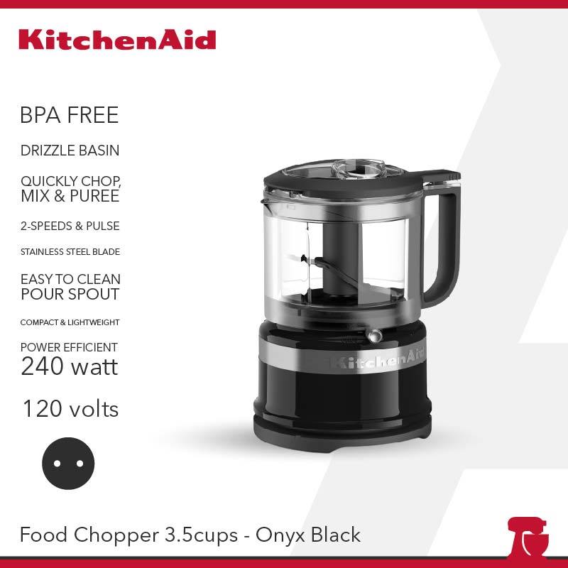 KitchenAid 3.5 Cup Mini Food Chopper Black - 5KFC3516EOB