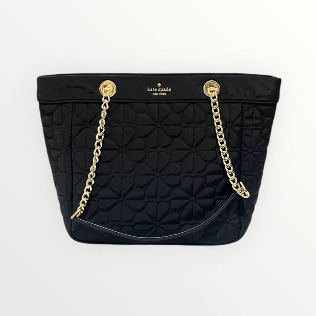 Tas KS KK156 Spade Flower Small Tote Nylon Quilted Black