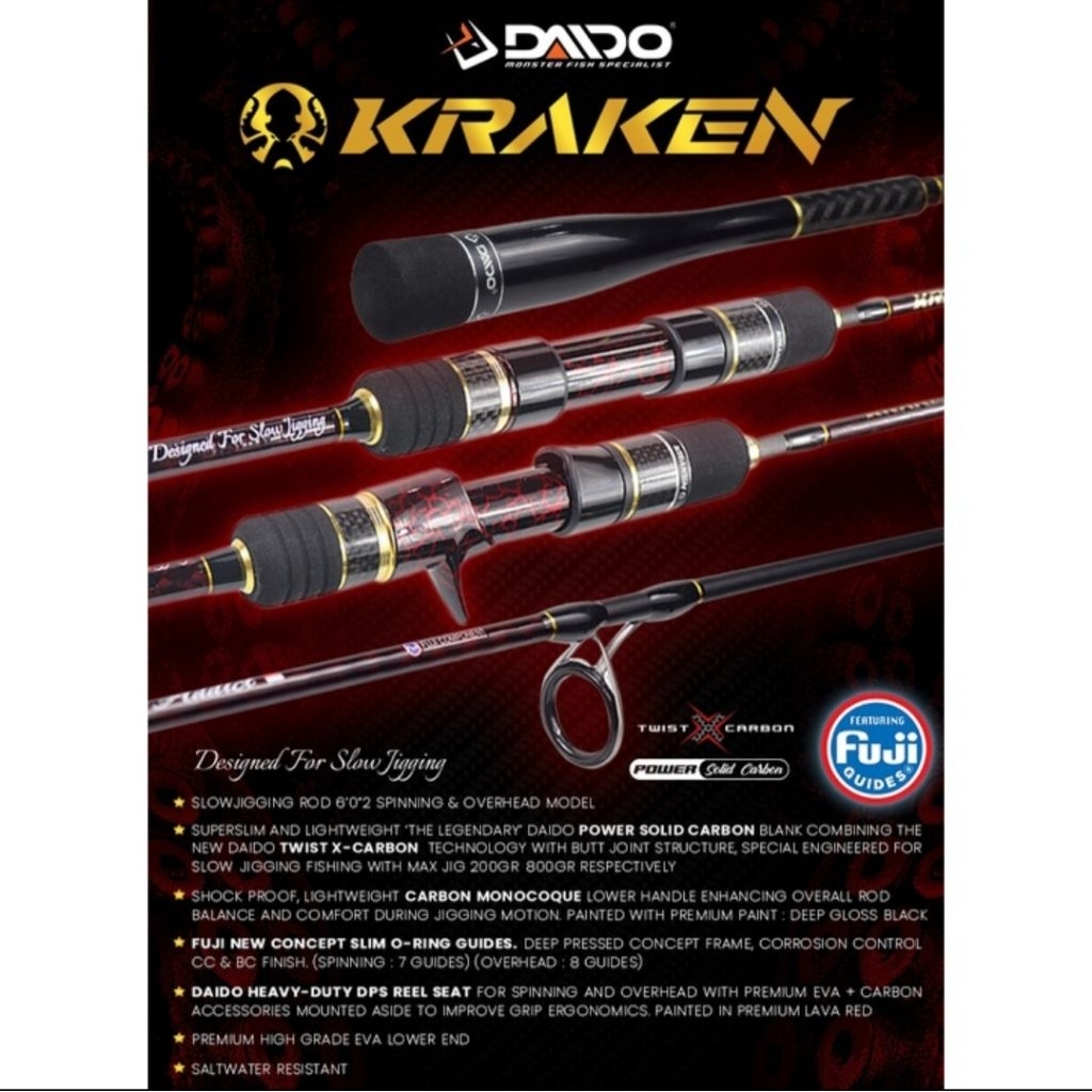 Joran Slow Jigging  Daido KRAKEN BC PE 1-3