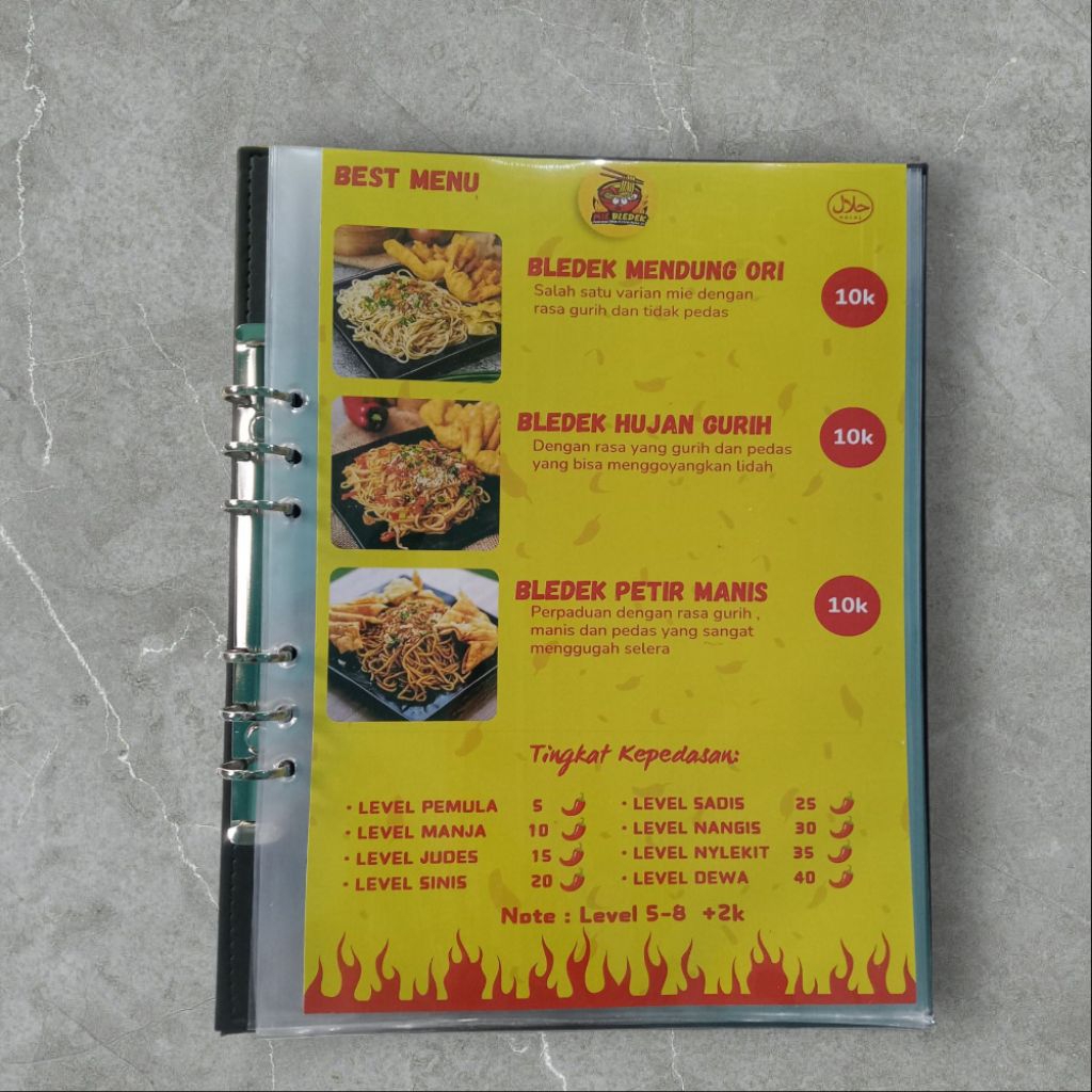 

buku 1 muka binder ukuran a4