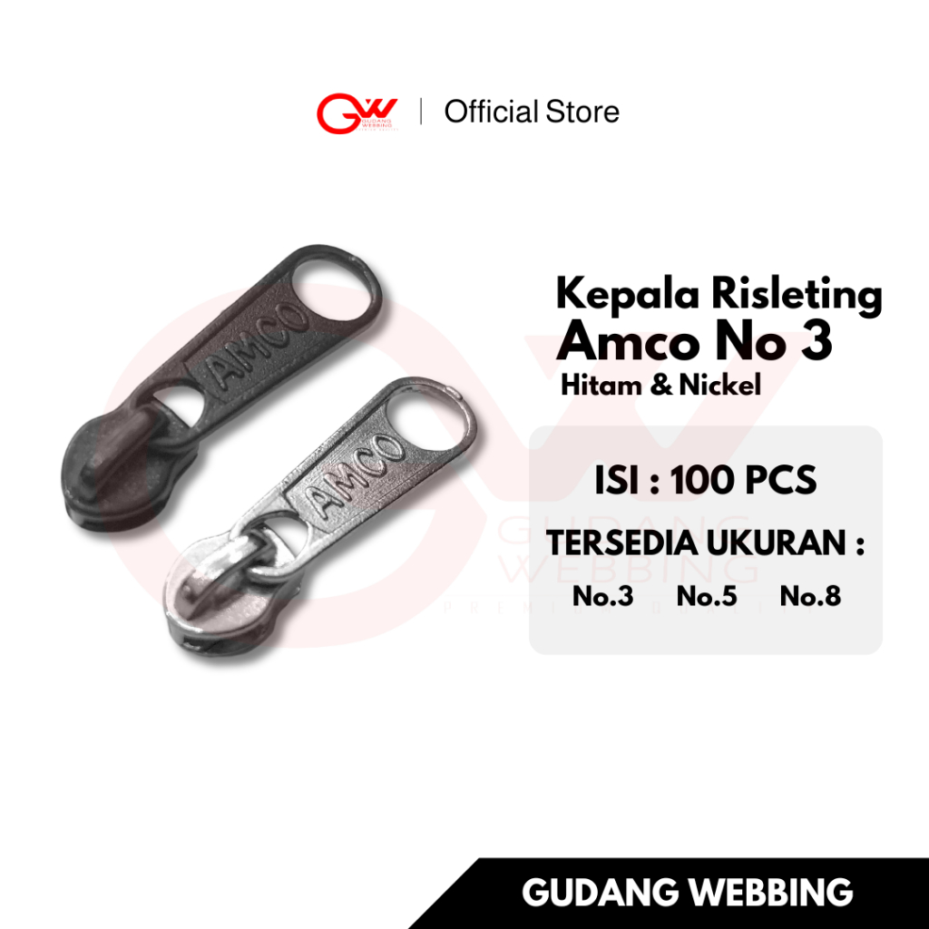 KEPALA RESLETING AMCO NO 3  | COIL HEAD ZIPPER | KEPALA SELETING KOIL | RISLETING