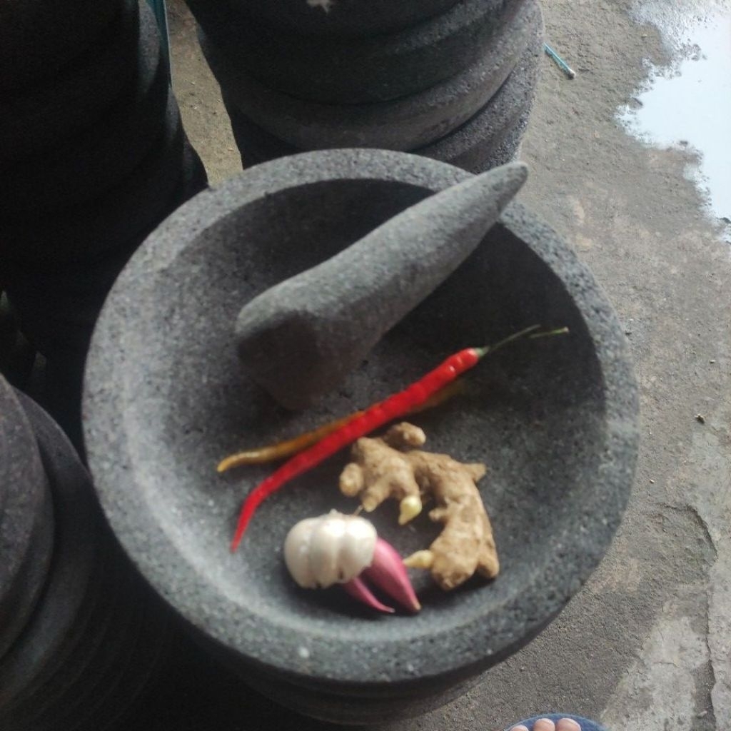 cobek batu asli Muntilan