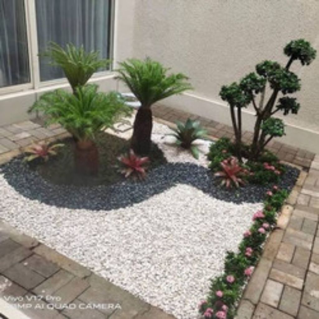 jasa pembuatan taman minimalis batu