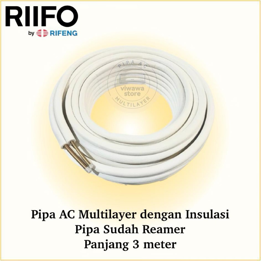RIFENG - Pipa Sudah Reamer 3 meter - Pipa AC Multilayer termasuk Insulasi